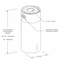 600/395 CFM Designer Cylinder Island in Gold