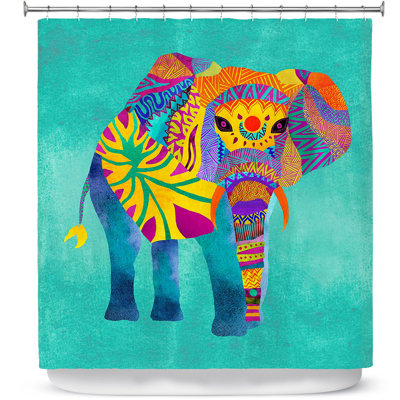 Aristes Animal Print Shower Curtain