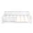 Queen bed with built-in bookshelf and high-quality safety guardrail,White-588674965-588674963