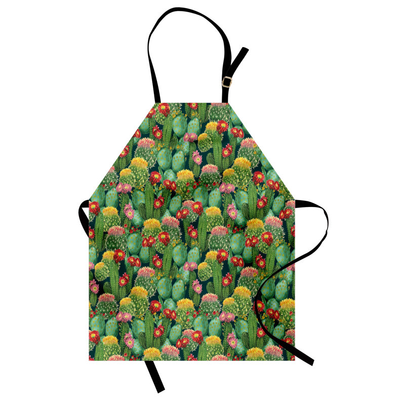 Multicolore tablier floral East Urban Home unisexe, fleurs de cactus