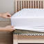 White Fitted Quilted Mattress Pad Deep Pocket Mattress Protector-950112953