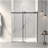 56-60"W X 72"H Frameless Sliding Shower Door,5/16" (8Mm) Thick SGCC Tempered Clear Glass,Double Side Easy Clean Coat, Matte Black Finished With Buffer
