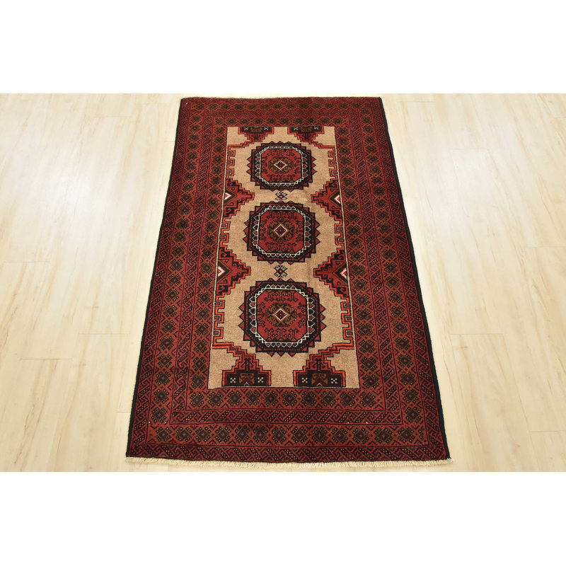 Tapis unique brun de 3 pi 3 po x 5 pi 5 po