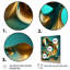 «Confronting Infinity 3D Turquoise Gold Sphere I», reproduction sur toile-1651486436-1651486433