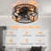 Otylia 19.7'' Farmhouse Reversible Caged Ceiling Fan with Light Kit and Remote