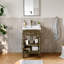20" Single Bathroom Vanity With Resin Top,Grey