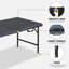 Table de fête de pique-nique pliante et multifonctionnelle noire 4 pi, 1 pièce par boîte