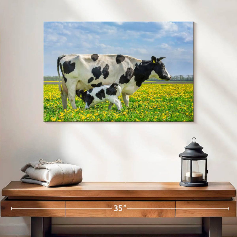 Brampt Spotted Cattle, 16" H x 24" W