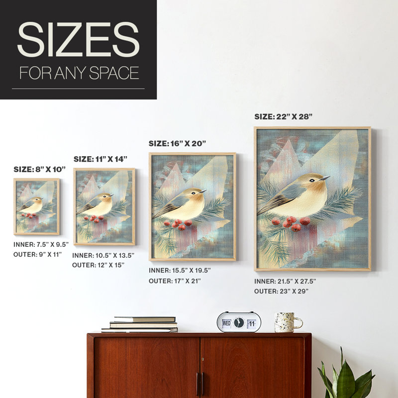 «Christmas Holiday Art» par CLCLIX, bois massif, H 11 po x l 9 po, Naturel