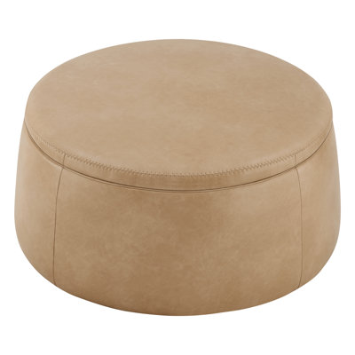 Terri 36.2" Round Upholstered Storage Ottoman