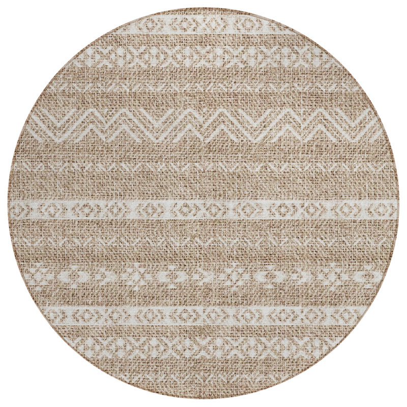  Cean Non-Slip Door Mat, Round 8'