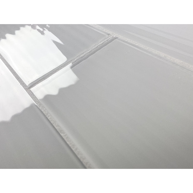 Monroe 4 in. x 16 in. Diamond Grade Glass Straight Edge Large Format Subway Decorative Kitchen & Bathroom Wall Tile