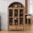 75" Tall Arched Storage Display Cabinet-1887287333