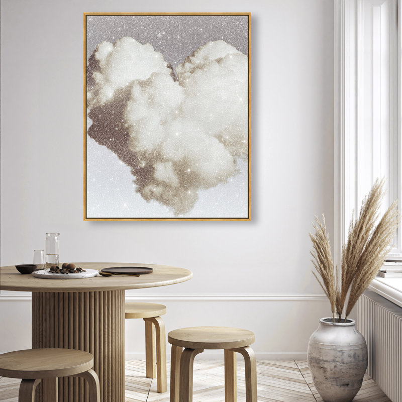 Cloud Love III Print by Oliver Gal, 31"H x 25"W, Gold Floater Frame
