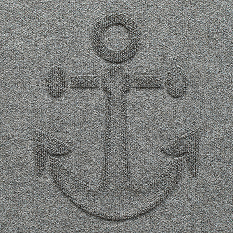WaterHog Ship's Anchor 23 in. x 35 in. Indoor Outdoor Door Mat, Medium Gray