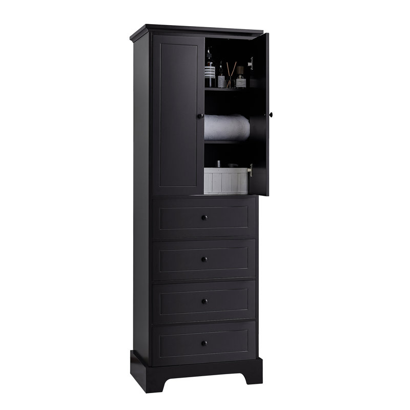 Armoire de rangement polyvalente avec tablettes et tiroirs réglables pour la salle de bain, le bureau et la chambre à coucher