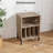 Record Player Stand With Charging Station, Holds 150 Albums, Oak-1511278038