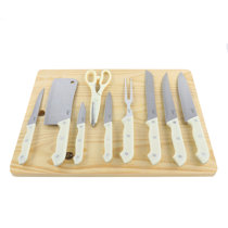 Knife Sets for Kitchen with Block, 17 Pcs with Boning Knife and Carving  Fork,with German Stainless Steel and Full-Tang Design - Bed Bath & Beyond -  34540047