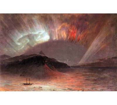 « aurora de l’église » par frederic edwin, reproduction d’art