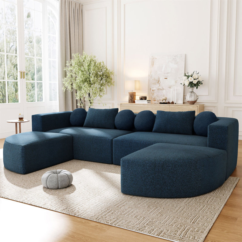 Canapé modulaire Boneless Couch, Bleu