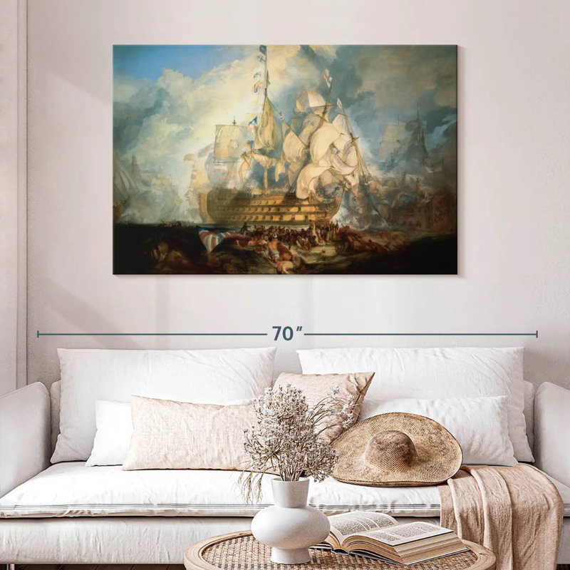 Keiri Bataille de Trafalgar, H 32 po x l 48 po