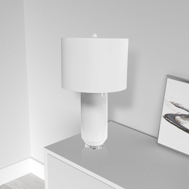 Lampe de table blanche de 34 po Wantagh