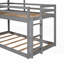 Lit simple superposé avec toit, fenêtre et amp; Garde-corps - Aucun sommier requis, fabrication en pin robuste (L 77,4 po x l 41,7 po x H 83,2 po)