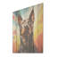 Bull Terrier Boldness - art mural en bois de chien sur bois de pin naturel-738698248