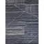 Hand Knotted Striped Area Rug in Charcoal-534089489