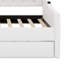 Lit de jour simple tapissier capitonné avec couchette, port USB et ports de charge-1162886733