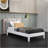 Twin Platform Bed - White