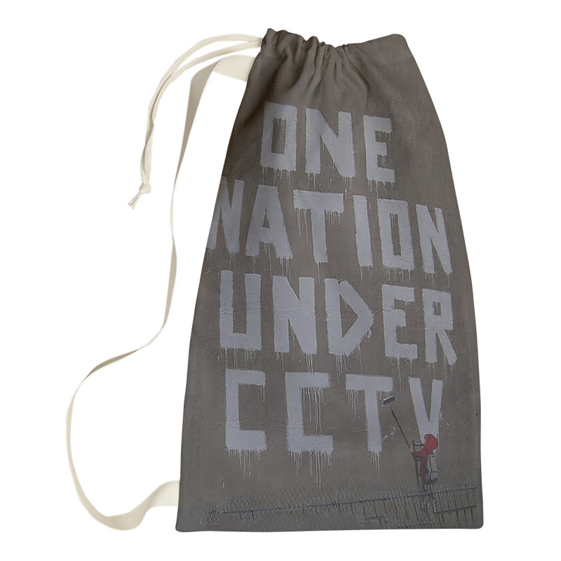Fabric Laundry Bag with Handles, Large (36" H x 28" W x 1" D)