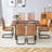 Rectangular Pedestal Dining Table Set-581561043