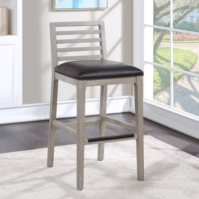 Malinah Upholstered Counter Stool with Solid Wood Frame