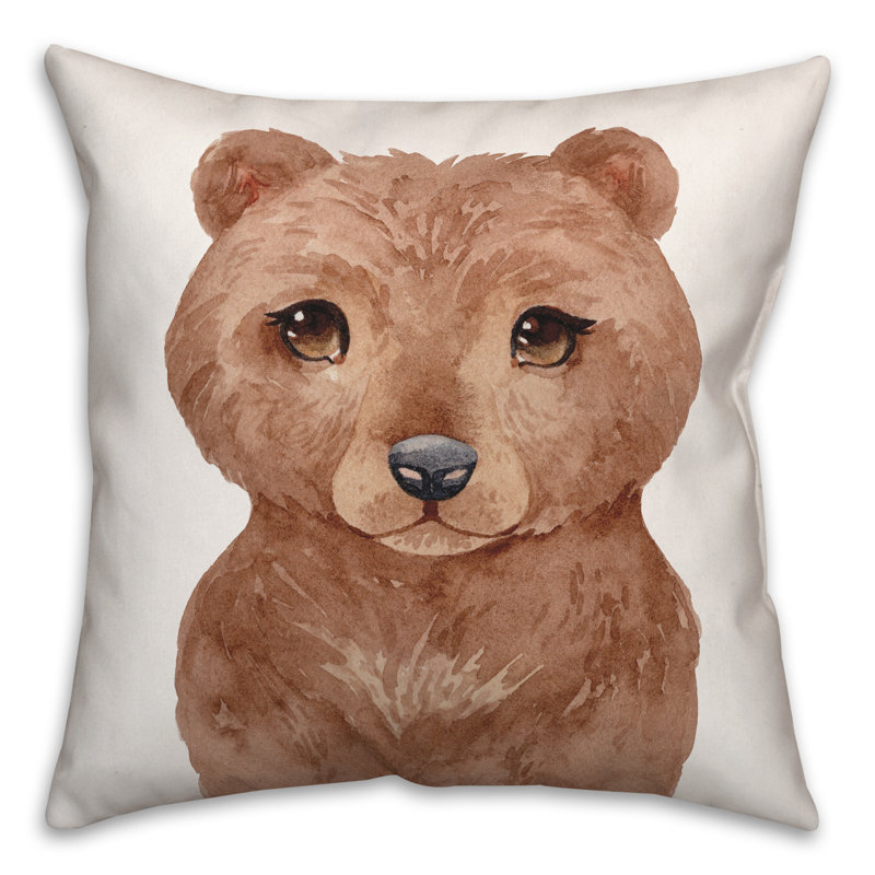 Housse et insert de coussin carré Baby Bear