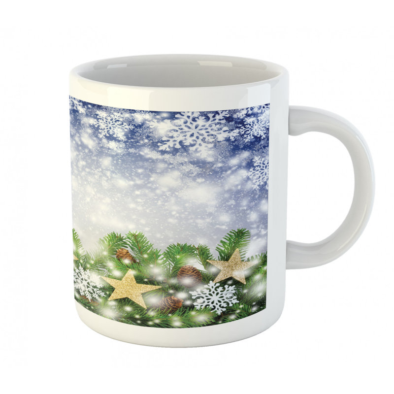 Grande tasse à café snow time