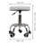 Swivel Adjustable Height Counter Stool with Metal Frame