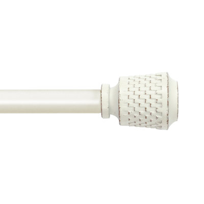 5/8" Single Curtain Rod With Vieve Finials
