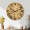 Horloge murale surdimensionnée en bois silencieux - jardin botanique thym