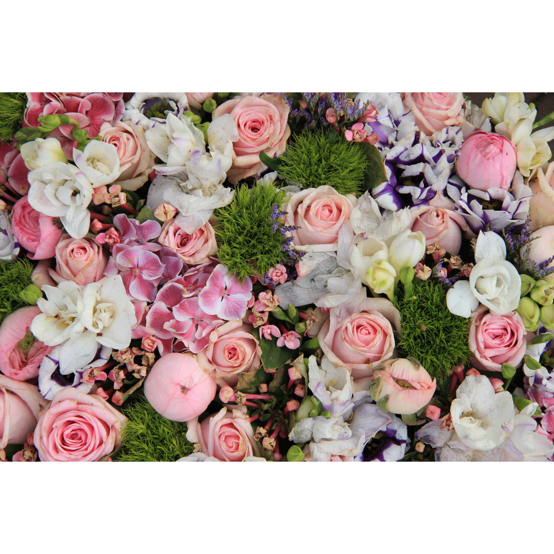 Mixed Wedding Flowers by Studioportosabbia - Wrapped Canvas Print