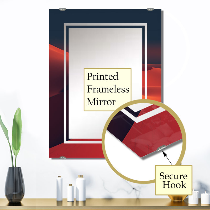 Veschi - Miroir mural désert MIR140754, 32 po x 24 po