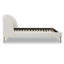Grand lit Hestia en chenille blanc Mello
