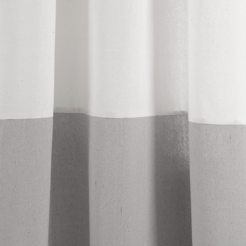Cotton Blend Sheer Single Panel, Gray