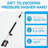 24 Ft Telescoping Pressure Washer Wand, Power Washer Extension Wand With Brush Head, Gutter Cleaner, 3 Curve Wands, Adjustable Support Belt, Pivoting Coupler, 7 Spray Nozzles, 4000 Psi