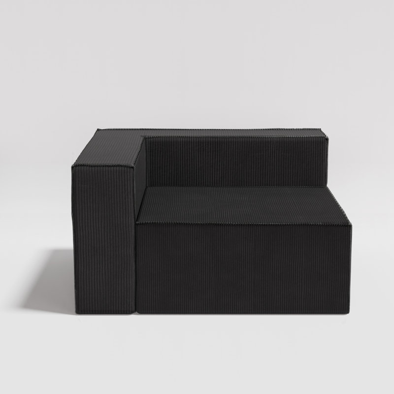 Canapé Corduroy, Black