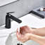 Robinet de salle de bain à un trou en noir mat