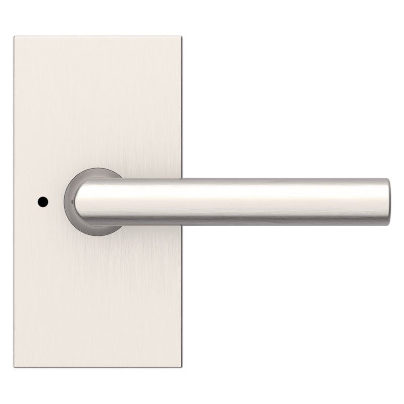 5 H X 5.53125 W X 5 Privacy (Bed & Bath) Door Lever, Satin Nickel