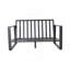 Canapé double + table basse rectangulaire, coussins brun clair
