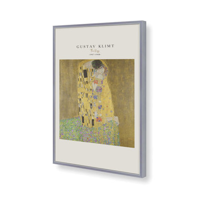 «The Kiss» par Klimt v2, reproduction encadrée