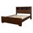 Copper Cappuccino Eastern King LED Storage Bookcase Bed